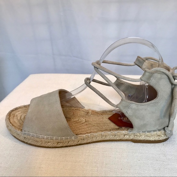 DVF Dakota Suede Gladiator Espadrille Sandal Sz 9 - Picture 3 of 7